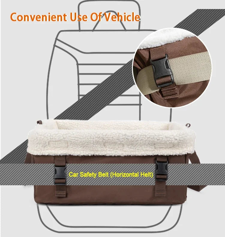 Pet Car Seat & Carrier – Foldable, Washable & Travel-Ready! - Pet house