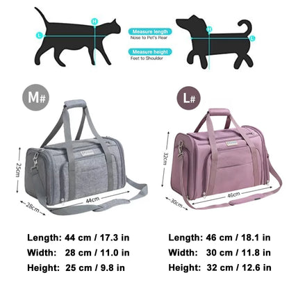 Large Space Foldable Pet Carrier – Comfortable, Travel-Ready & Portable! - Pet house