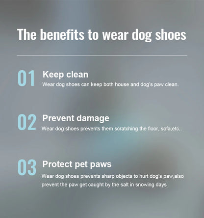 Waterproof Dog Boots – Anti-Slip & Winter-Ready Paw Protection! - Pet house