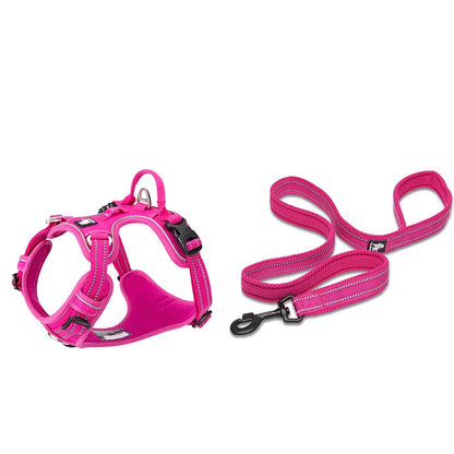 No-Pull Reflective Dog Harness & Leash Set – Adjustable & Secure! - Pet house