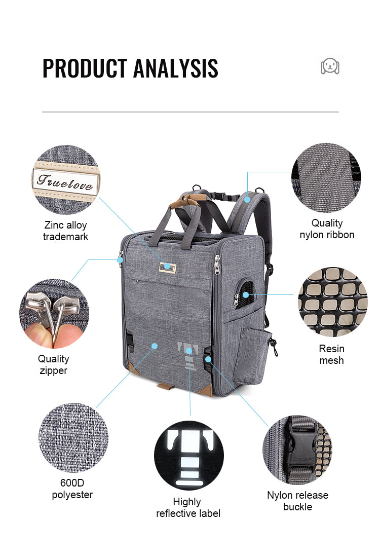 Breathable Pet Travel Carrier – Lightweight, Secure & Travel-Ready! - Pet house