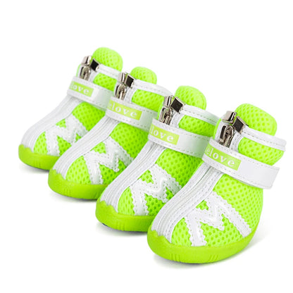 Waterproof Mesh Dog Shoes – Anti-Slip, Reflective & Rugged! - Pet house