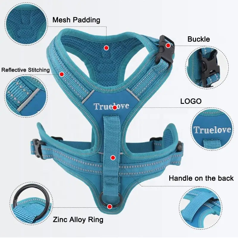 Sporty No-Pull Dog Harness – Reflective, Adjustable & Adventure-Ready! - Pet house