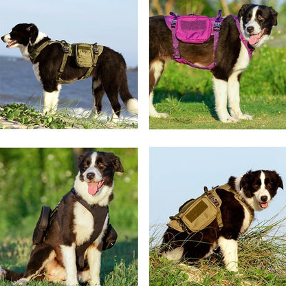 Tactical Dog Harness & Backpack – The Ultimate Adventure Gear! - Pet house