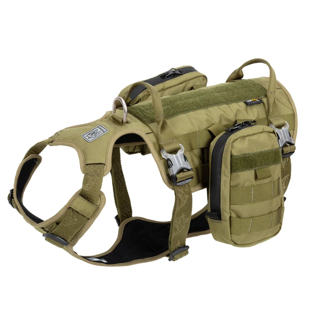 Tactical Dog Harness & Backpack – The Ultimate Adventure Gear! - Pet house