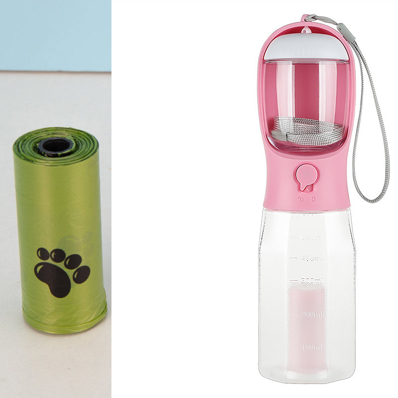 3-in-1 Portable Pet Water Bottle – Hydration, Food & Cleanup On-the-Go! - Pet house