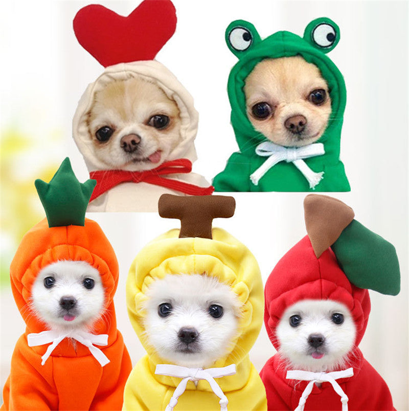 Adorable Fruit-Themed Dog & Cat Hoodie – Soft, Warm & Ultra-Cute! - Pet house