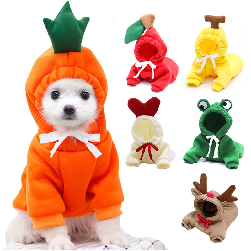 Adorable Fruit-Themed Dog & Cat Hoodie – Soft, Warm & Ultra-Cute! - Pet house