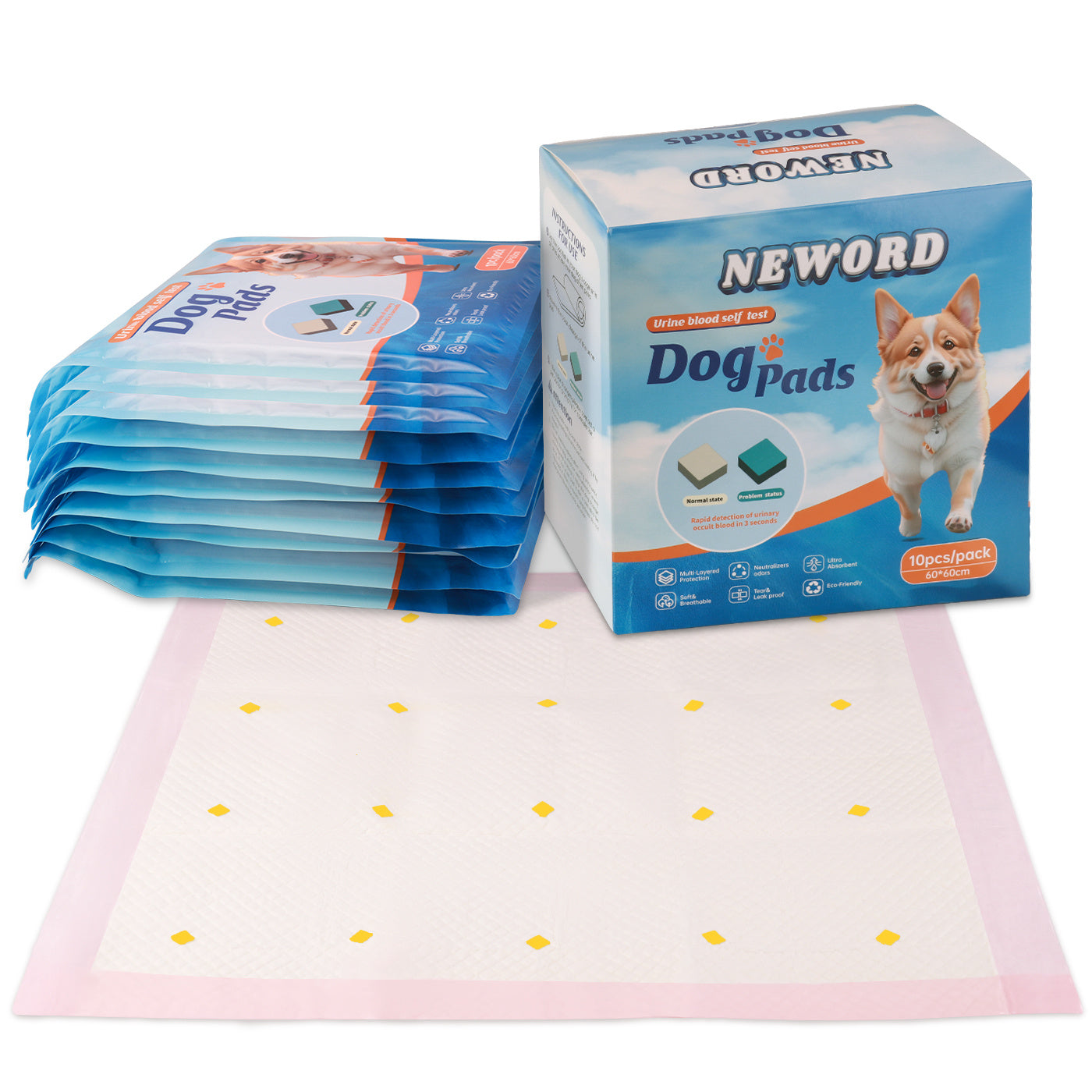 Dog Detection Urine Pads – Leak-Proof, Odor-Control & Super Absorbent! - Pet house