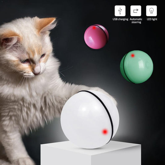 LED Laser Rolling Cat Toy – Interactive & Fun for Endless Play! - Pet house